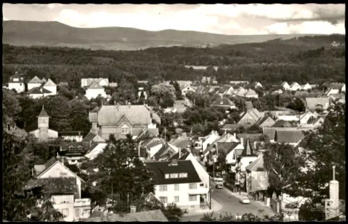 Ansichtskarte Bad Sachsa Gesamtansicht mit Blick über die Stadt 1955