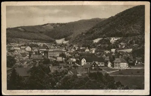 Ansichtskarte Bad Lauterberg im Harz Blick vom Eichenkopf 1930