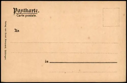 Ansichtskarte Göttingen Rathaushalle 1905
