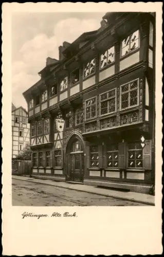 Ansichtskarte Göttingen Fachwerkhaus Alte Fink 1935