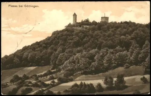 Ansichtskarte Göttingen Burg Plesse 1914