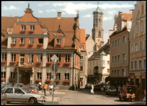 Ansichtskarte Memmingen Ortsansicht, Autos 1975
