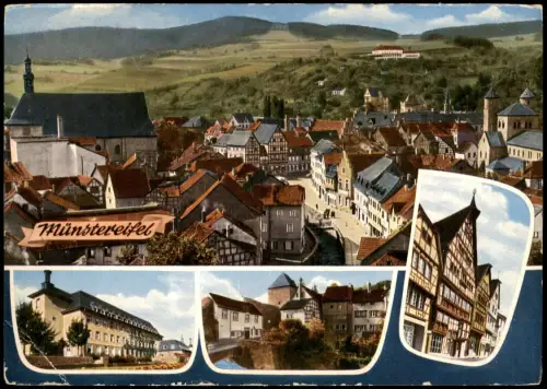 Münstermaifeld MB Ortsansicht Partie am Heisterbacher Tor u. Windeckhaus 1965