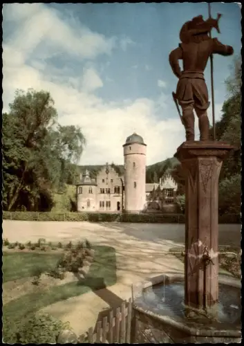 Ansichtskarte Mespelbrunn Schloß Mespelbrunn im Spessart 1964