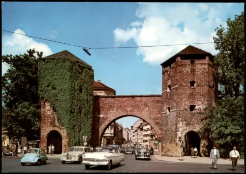 Ansichtskarte München Sendlingertor Autos u.a. Mercedes, Isetta uvm. 1960