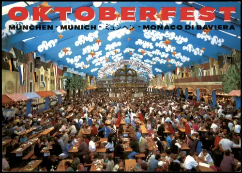 München OKTOBERFEST MONACO DI BAVIERA Bierzelt Festzelt Innenansicht 2000