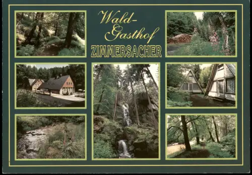 Blauenthal-Eibenstock Waldgasthof und Pension ZIMMERSACHER (Mehrbildkarte) 1990