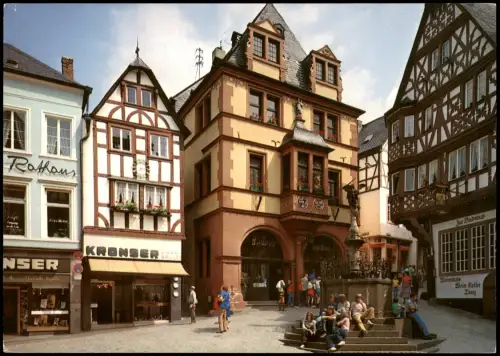 Ansichtskarte Bernkastel-Kues Berncastel-Cues Markt mit Rathaus 1995