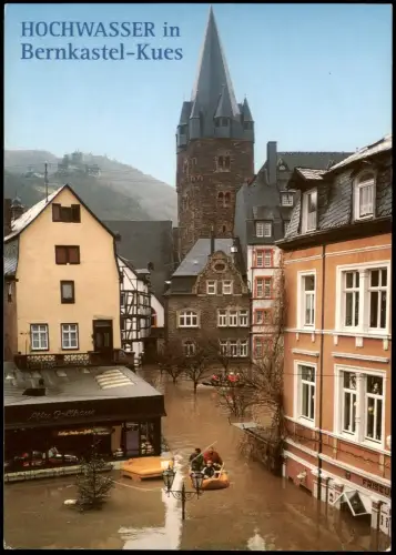 Ansichtskarte Bernkastel-Kues Berncastel-Cues HOCHWASSER Bernkastel-Kues 2000