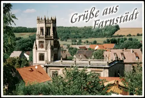 Ansichtskarte Farnstädt Stadtteilansicht Grüße aus Farnstädt 2000