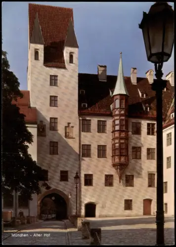 Ansichtskarte München The old residence Alter Hof 1975