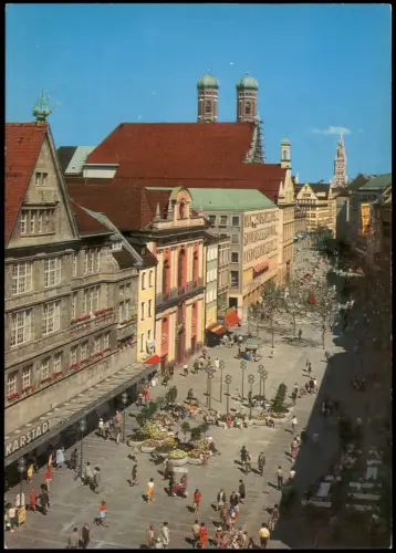 München Kaufingerstraße (Fußgängerzone) Karstadt Kaufhaus 1980