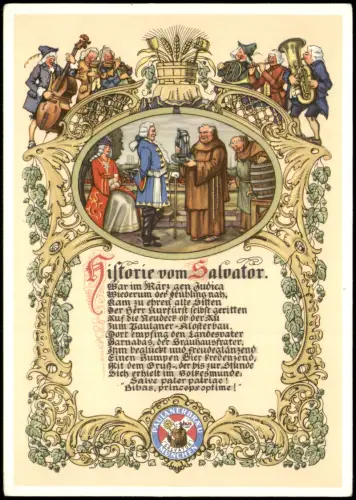 Ansichtskarte München Historie vom Salvator 1990