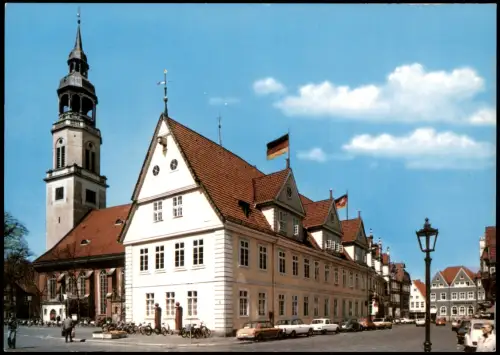 Ansichtskarte Celle Rathaus und Stadtkirche 1975