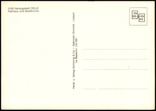 Ansichtskarte Celle Rathaus und Stadtkirche 1975