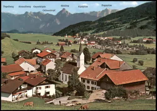 Ansichtskarte Faistenoy Panorama-Ansicht Faistenoy im Allgäu 1980