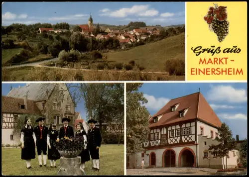 Markt Einersheim Mehrbildkarte Ortsansichten  Gruppe Trachtengruppe 1970