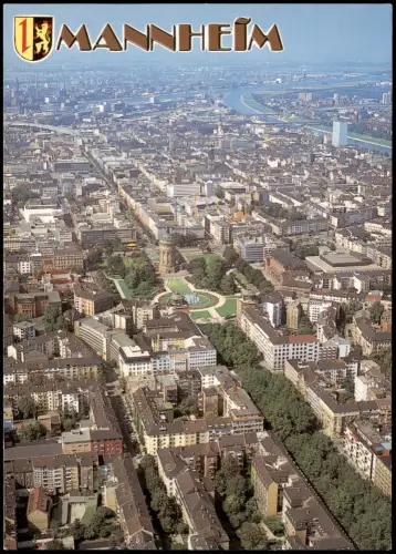 Ansichtskarte Mannheim Luftbild 1978
