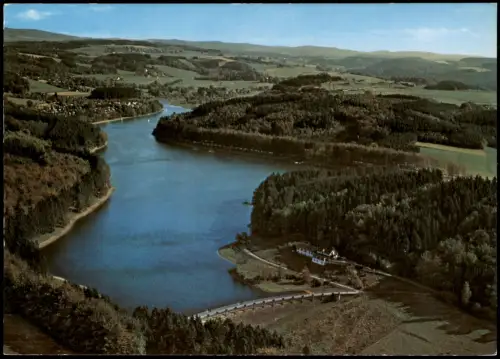 Marienheide Luftbild Hotel Seehaus Nanny a. d. Lingese-Talsperre 1975