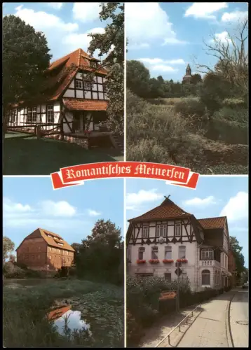 Ansichtskarte Meinersen Mehrbildkarte 4 Ansichten Romantisches Meinersen 1980