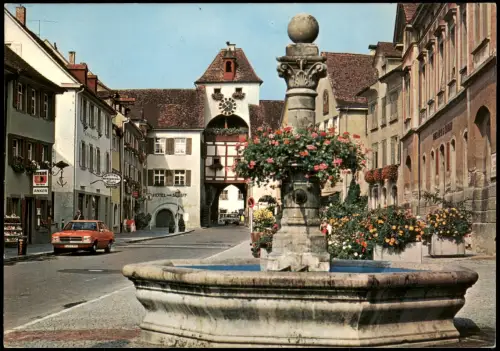 Ansichtskarte Meersburg Ortsansicht mit Auto (Opel) 1975