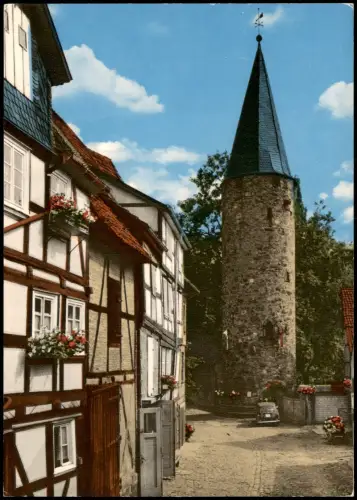Ansichtskarte Melsungen Straßen Partie Am Eulenturm 1978/1965