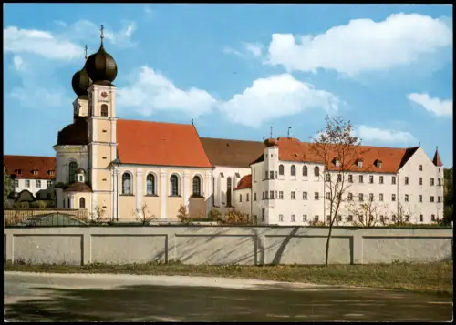 Ansichtskarte Metten Benedektinerstift Abtei Kirche 1970