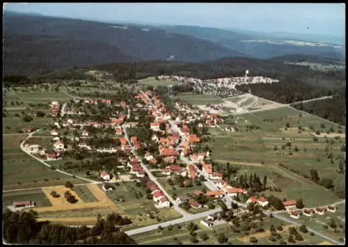 Ansichtskarte Schellbronn Gesamtansicht v. Flugzeug aus, Luftaufnahme 1974