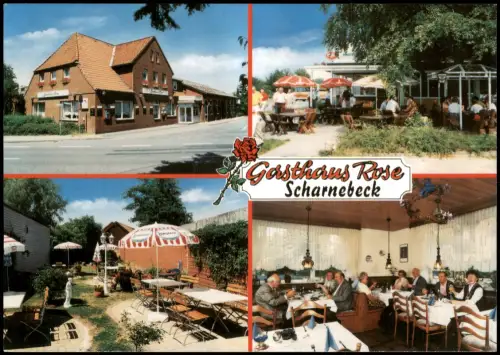 Ansichtskarte Scharnebeck Gasthaus Rose (Reklamekarte) 1980