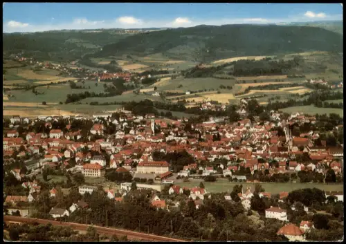 Ansichtskarte Schlüchtern Luftbild Luftaufnahme Totale v. Flugzeug aus 1970