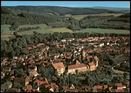 Ansichtskarte Schlitz Luftbild Luftaufnahme Totale v. Flugzeug aus 1975