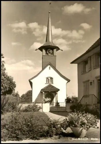 Ansichtskarte Salmsach Partie an der Kirche - Fotokarte 1978