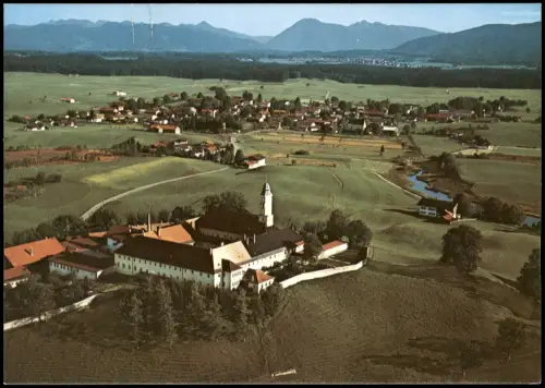 Ansichtskarte Sachsenkam Franziskanerinnenkloster Reutberg Luftbild 1976