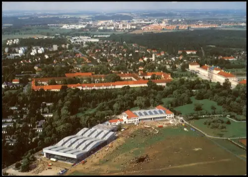 Ansichtskarte Oberschleißheim Luftbild Deutsches Museum Flugwerft 1981
