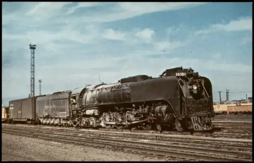 Ansichtskarte  Dampflokomotive UNION PACIFIC 835 Eisenbahn Railway 1977