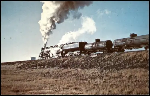 Ansichtskarte  Dampflokomotive UNION PACIFIC 3827 Eisenbahn Railway 1977