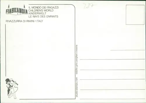 Cartolina Rimini RIVAZZURRA Fiabilanda 4 Bild 1978