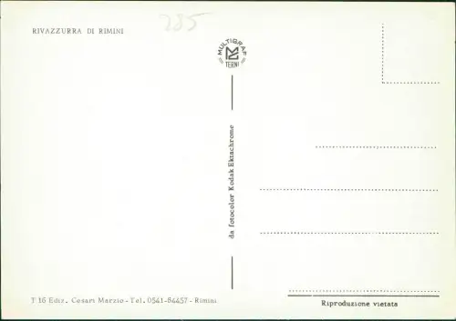 Cartolina Rimini RIVAZZURRA FIABILANDIA Mehrbild Freizeitpark 1978