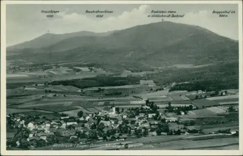 Ansichtskarte Arnbruck Luftbild Luftaufnahme 1940