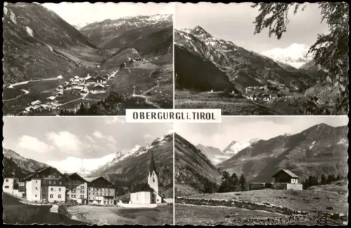 Ansichtskarte Obergurgl Mehrbildkarte Obergurgl in Tirol 1956