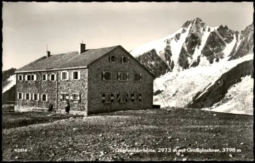 Heiligenblut am Großglockner Oberwalderhütte mit Großglockner 1958