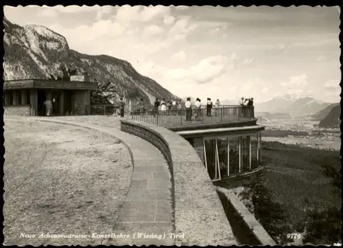 Ansichtskarte Wiesing Aussichtsplattform Kanzelkehre 1955