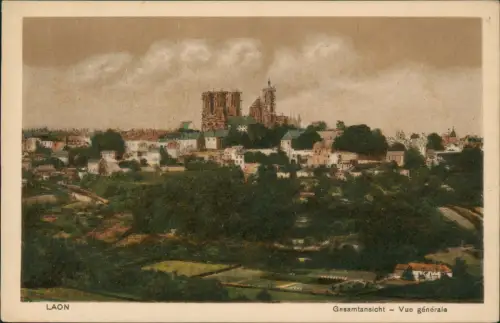 CPA Laon Blick auf die Stadt 1918