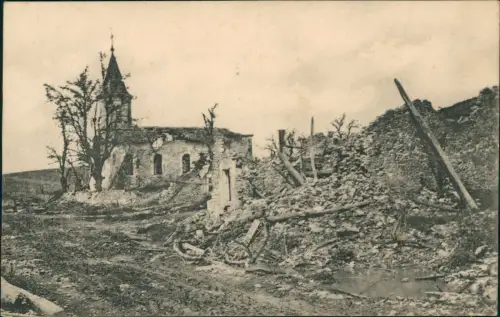 Bezonvaux Meuse-_Département Meuse 1. Weltkrieg WK1 zerstörte Stadt+ 1916