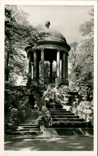 Ansichtskarte Schwetzingen Schloßgarten Apollotempel 1961