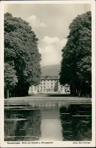 Schwetzingen  Schloß v. d. Gartenseitemit Blick auf den Königsstuhl 1932