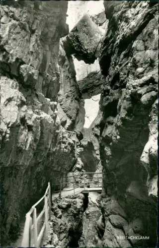 Ansichtskarte Tiefenbach-Oberstdorf (Allgäu) Breitachklamm - Fotokarte 1961