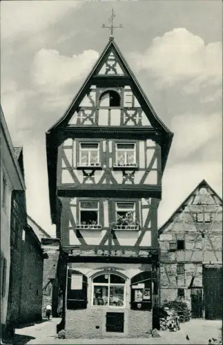 Ansichtskarte Bad Wimpfen Altes Fachwerkhaus - Fotogeschäft 1967