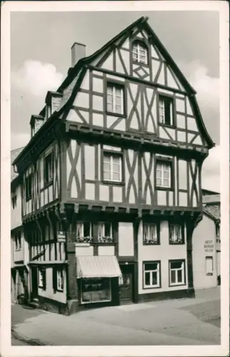 Ansichtskarte Boppard Fachwerkhaus - Ladengeschäft Fotokarte 1963