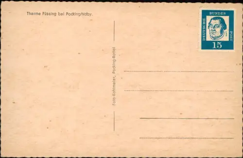 Ansichtskarte Bad Füssing Thermalbad - Badende 1963